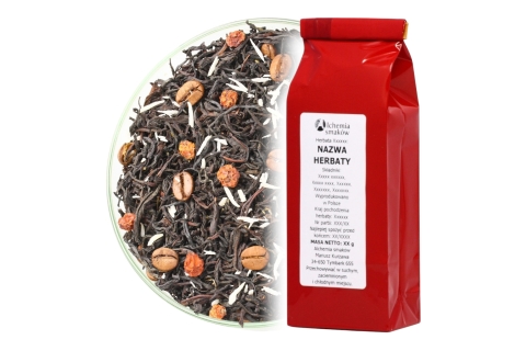 Herbata Czarna Kenya z Ziarnem Kawy DUBLIN (OT) (50g) Irlandzka Magia Smaku